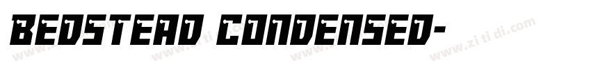 Bedstead Condensed字体转换